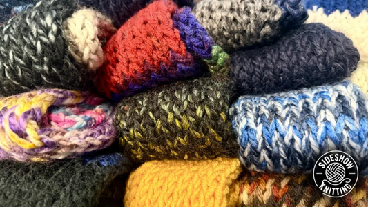 Behind the Stitches: From Donation Scarves to Sideshow Knitting