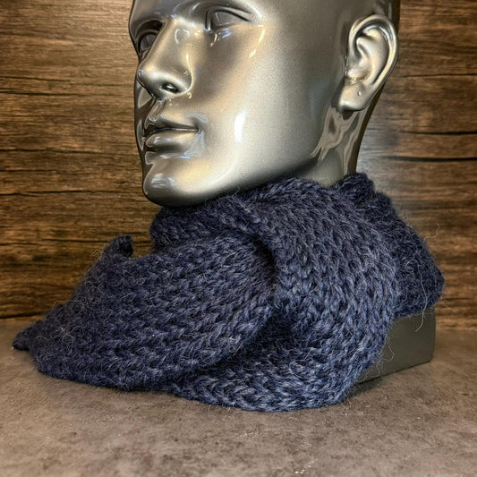 Baby Alpaca Hand Knit Scarf Wool Winter Wrap Luxury Soft Cozy Neutral Accessory