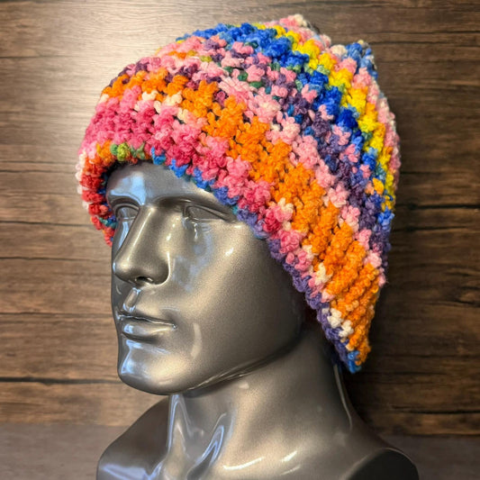 Taste of Pride Common Threads Handmade Knit Pride Hat LGBTQ Beanie Limited Edition